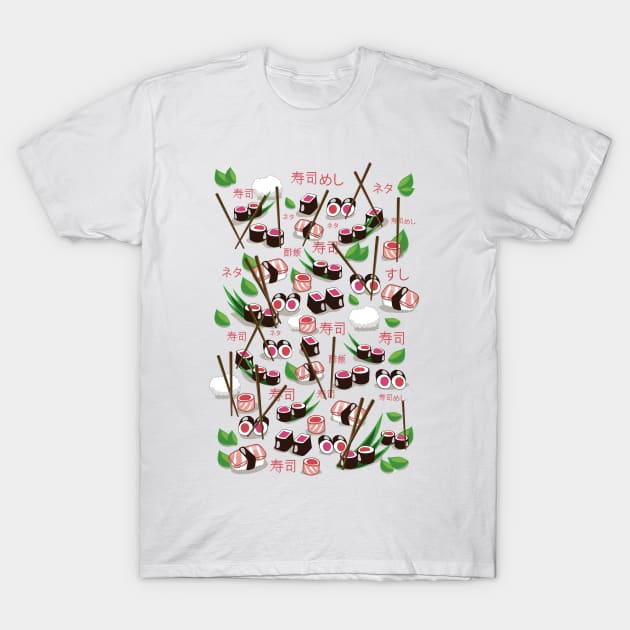Sushi T-Shirt by nickemporium1